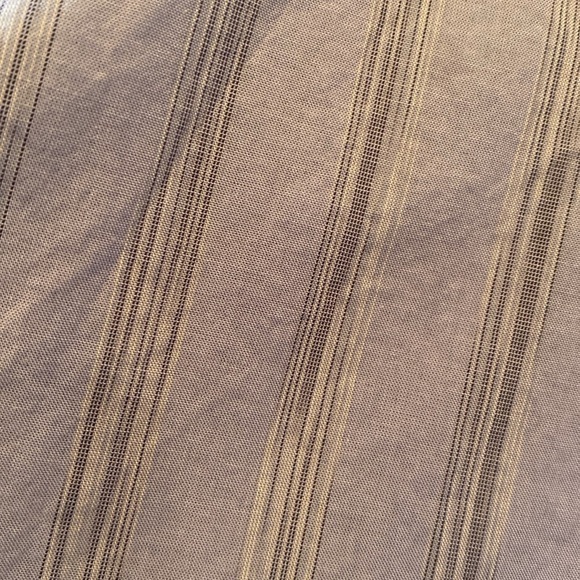 HAMMER MADE collarless men’s dress shirt light blue vertical stripes sz 44 17.5 - Picture 9 of 10